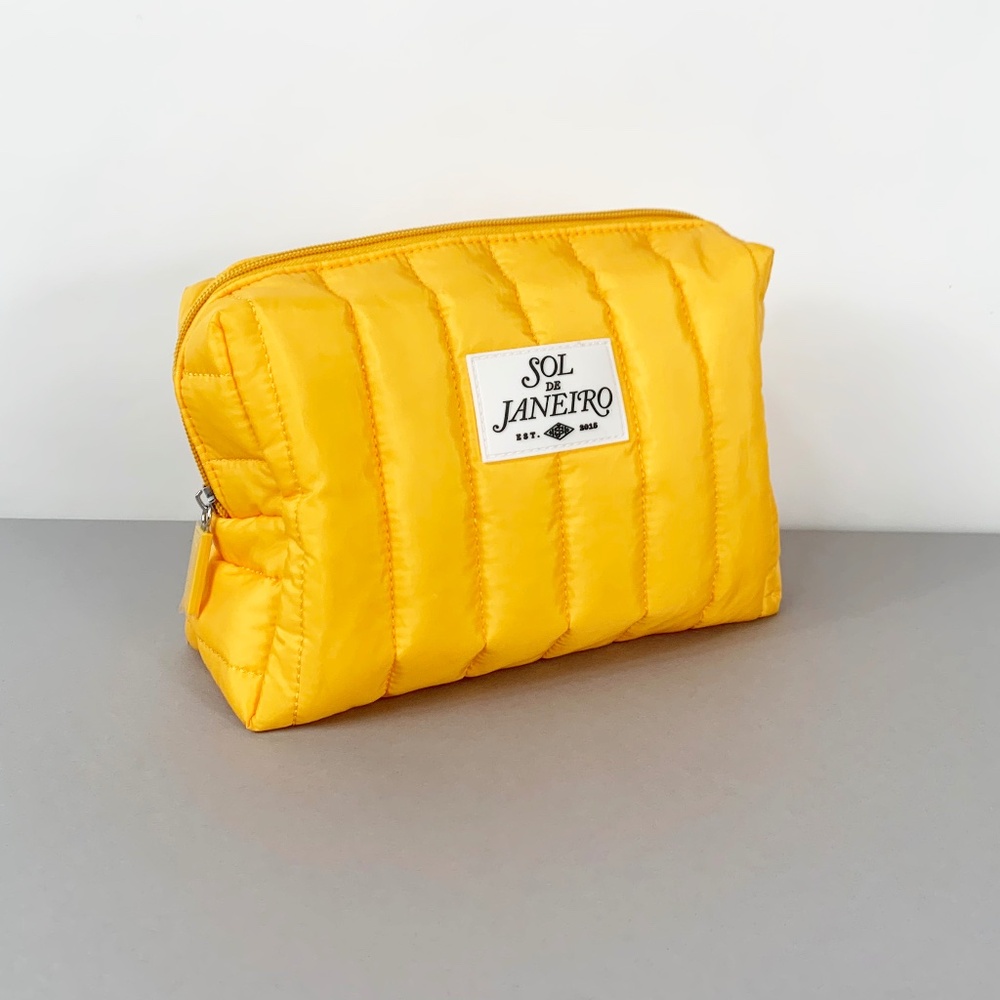 Sol de Janeiro Travel Cosmetic Make-up Bag with Zipper.